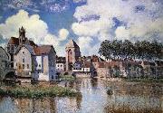 Alfred Sisley Moret-sur-Loing painting